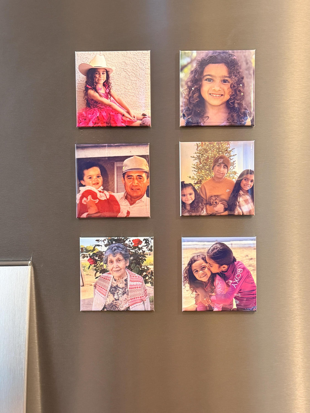Custom Photo Magnets or Pinback Buttons, Personalized 2.5 x 2.5” Square Magnets |Custom Buttons for Events, Weddings, Business