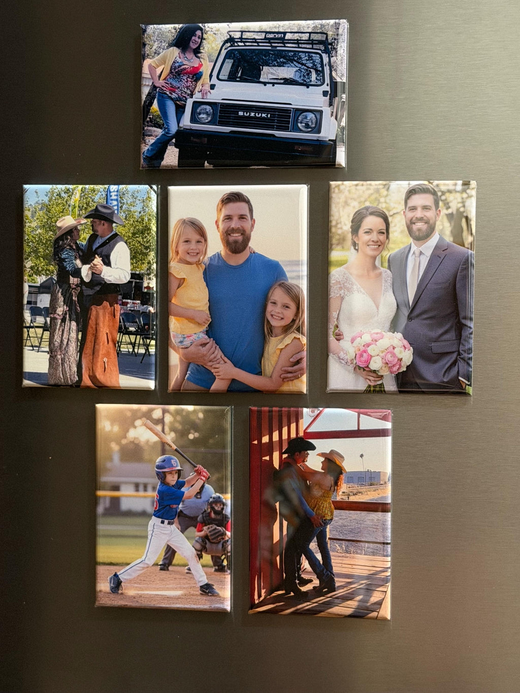 Custom Photo Magnets or Pinback Buttons, Personalized 2x3 Rectangle Magnets |Custom Buttons for Events, Weddings, Business