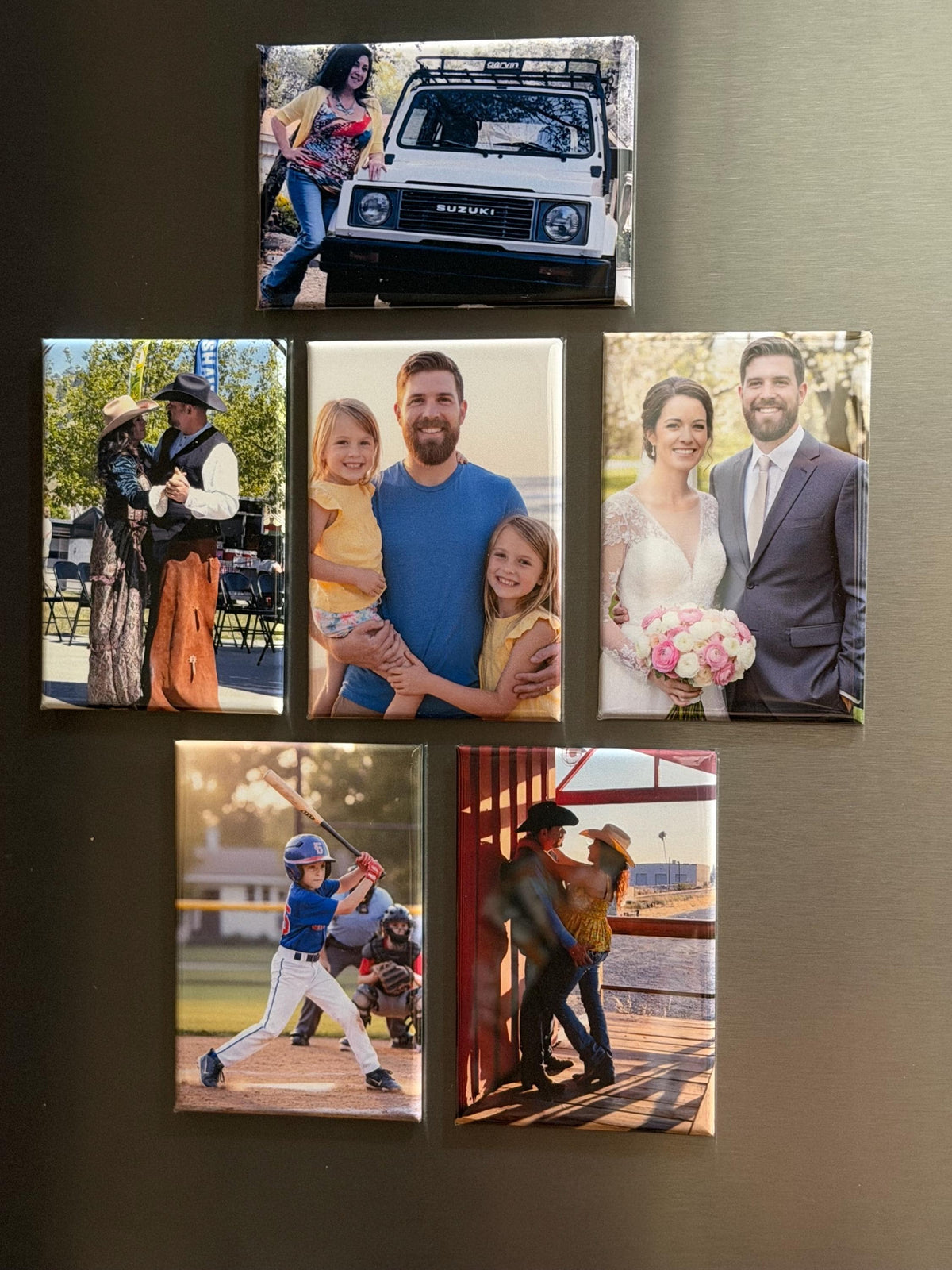 Custom Photo Magnets or Pinback Buttons, Personalized 2x3 Rectangle Magnets |Custom Buttons for Events, Weddings, Business