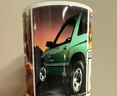 Geo Tracker custom sublimated mug