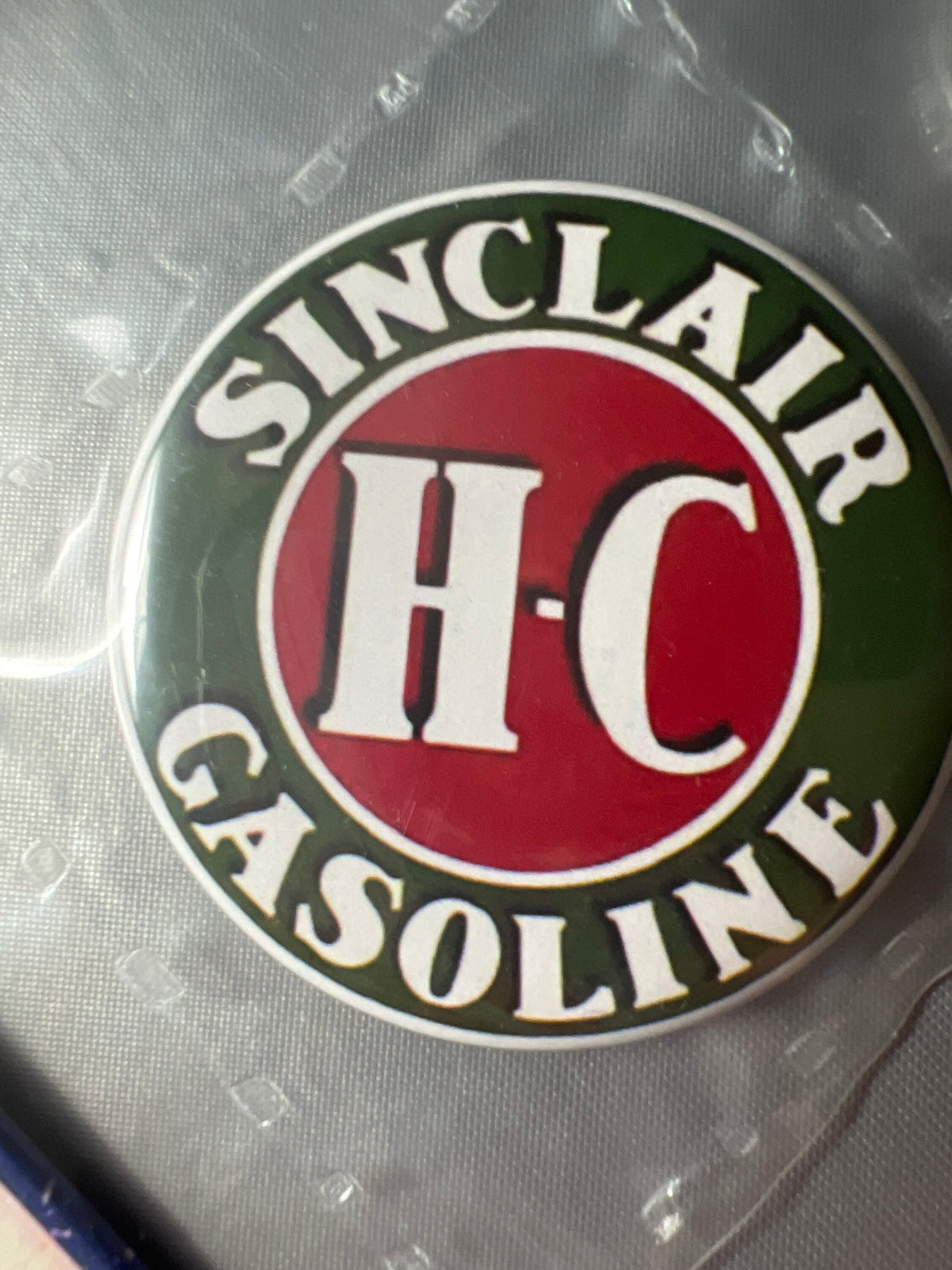 6 Gas Station Button Magnets, different sizes setB