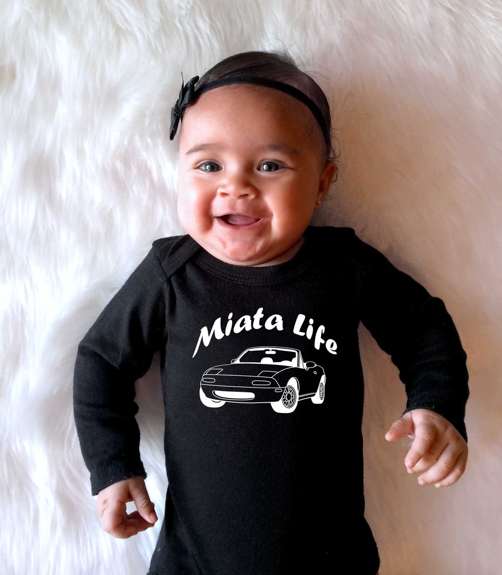 Mazda Miata Baby Onesies or Toddler T-Shirt "Miata Life"