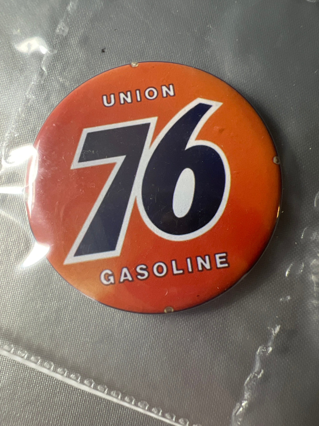6 Gas Station Button Magnets, different sizes SetD