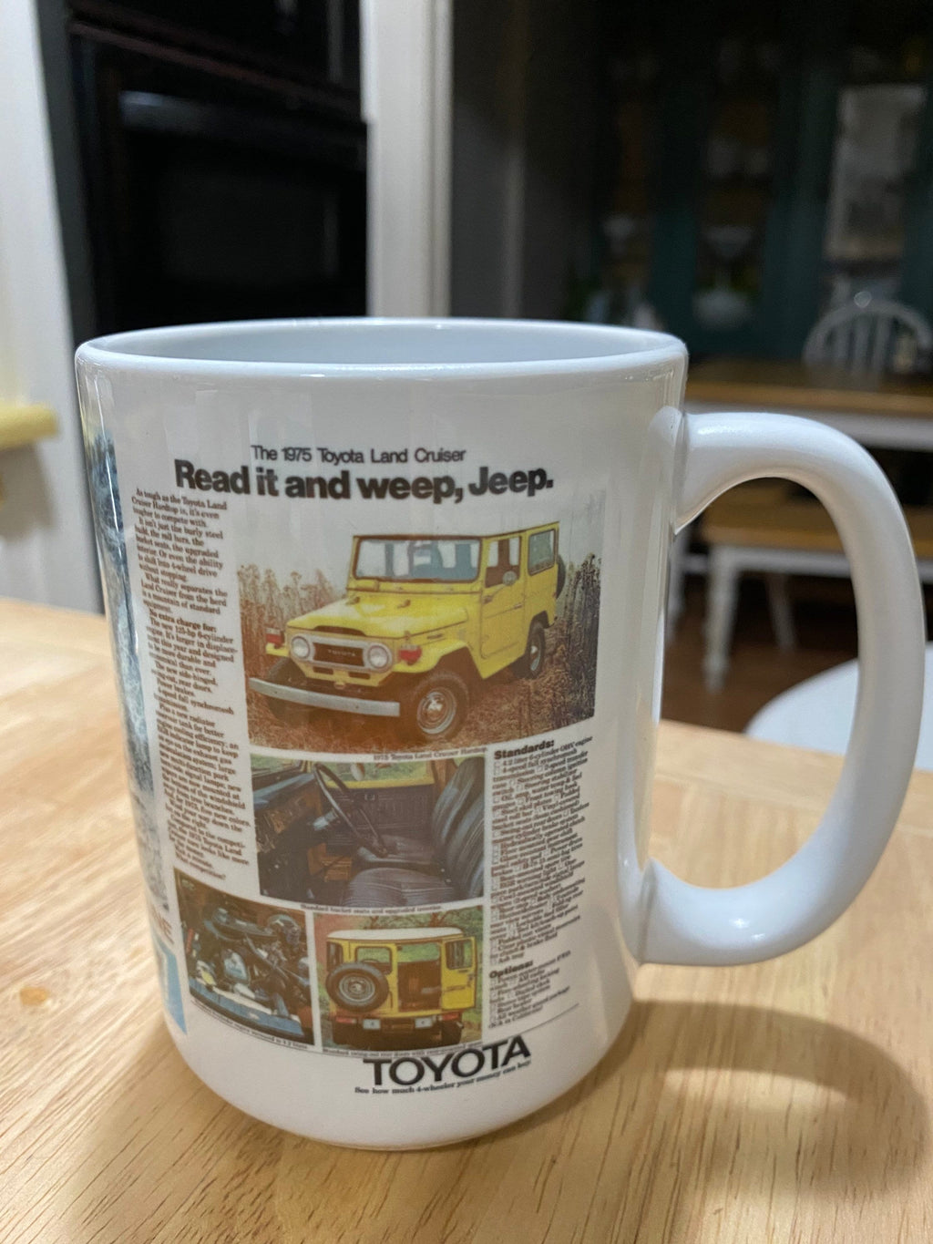 Toyota Land Cruiser 15oz. custom ceramic mug or 20oz. Stainless steel mug