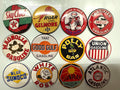 Vintage Gas Station Sign Buttons: Pinback, Magnet, or Flat - Set of 12