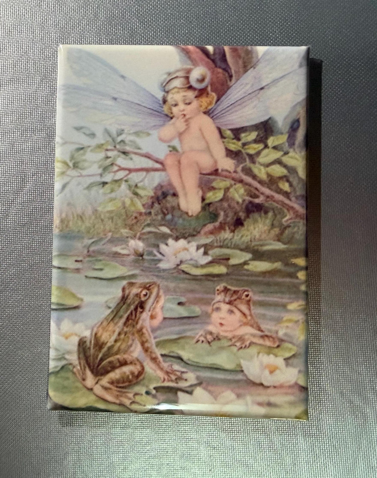 Beautiful Frog Magnets or Pinback Buttons, 2x3 inch