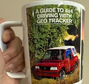 Geo Tracker custom sublimated mug