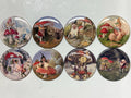 8 Gnomes and Mushrooms buttons, you choose style and size, pinbacks, magnets etc.