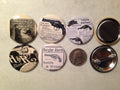5 Gun Fridge magnets with vintage pictures of Gun advertisements. magnets, pinbacks, flatbacks