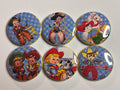 6 Cowboy kids Fridge Magnets, pinbacks, flatbacks and more.  Choose your size/style. (S2)