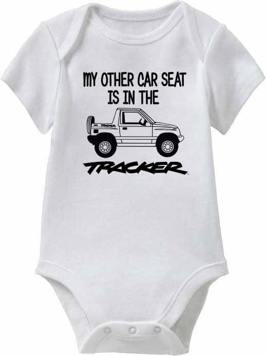 Geo Tracker 2 Door or 4 Door, Baby Onesies or Toddler T-Shirt "My other Car Seat"