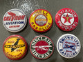 6 Aviation signs, Pin-back buttons or Magnet Buttons. Several sizes/styles available