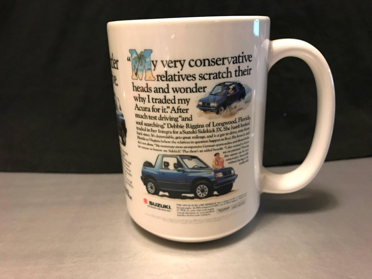 Suzuki Sidekick custom sublimated mug