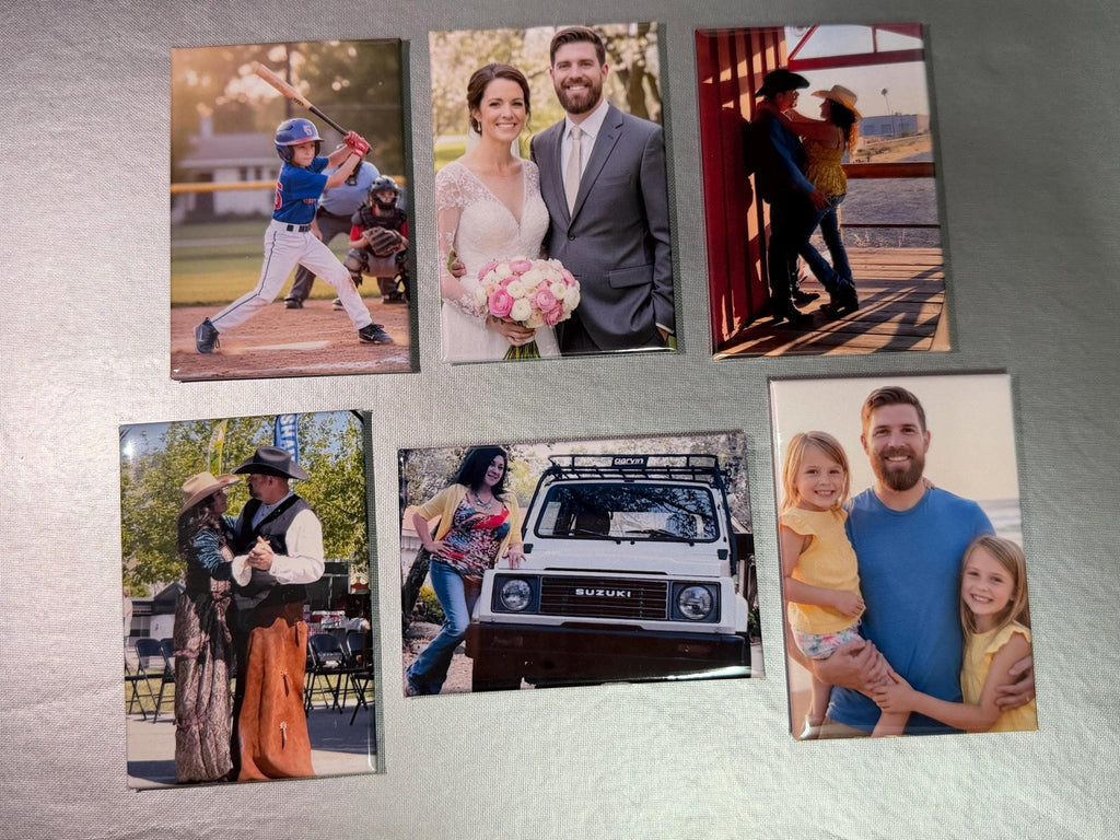 Custom Photo Magnets or Pinback Buttons, Personalized 2x3 Rectangle Magnets |Custom Buttons for Events, Weddings, Business