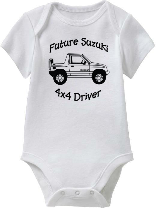 Suzuki Sidekick, Sidekick Sport "Future 4x4 Driver" Baby Onesies or Toddler T-Shirt