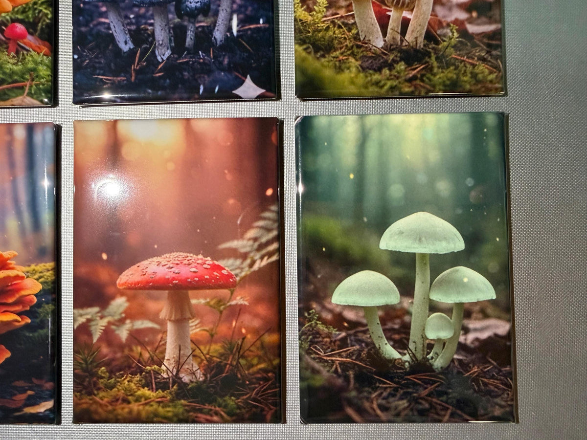 Trippy Mushroom magnets sold individually or purchase them all