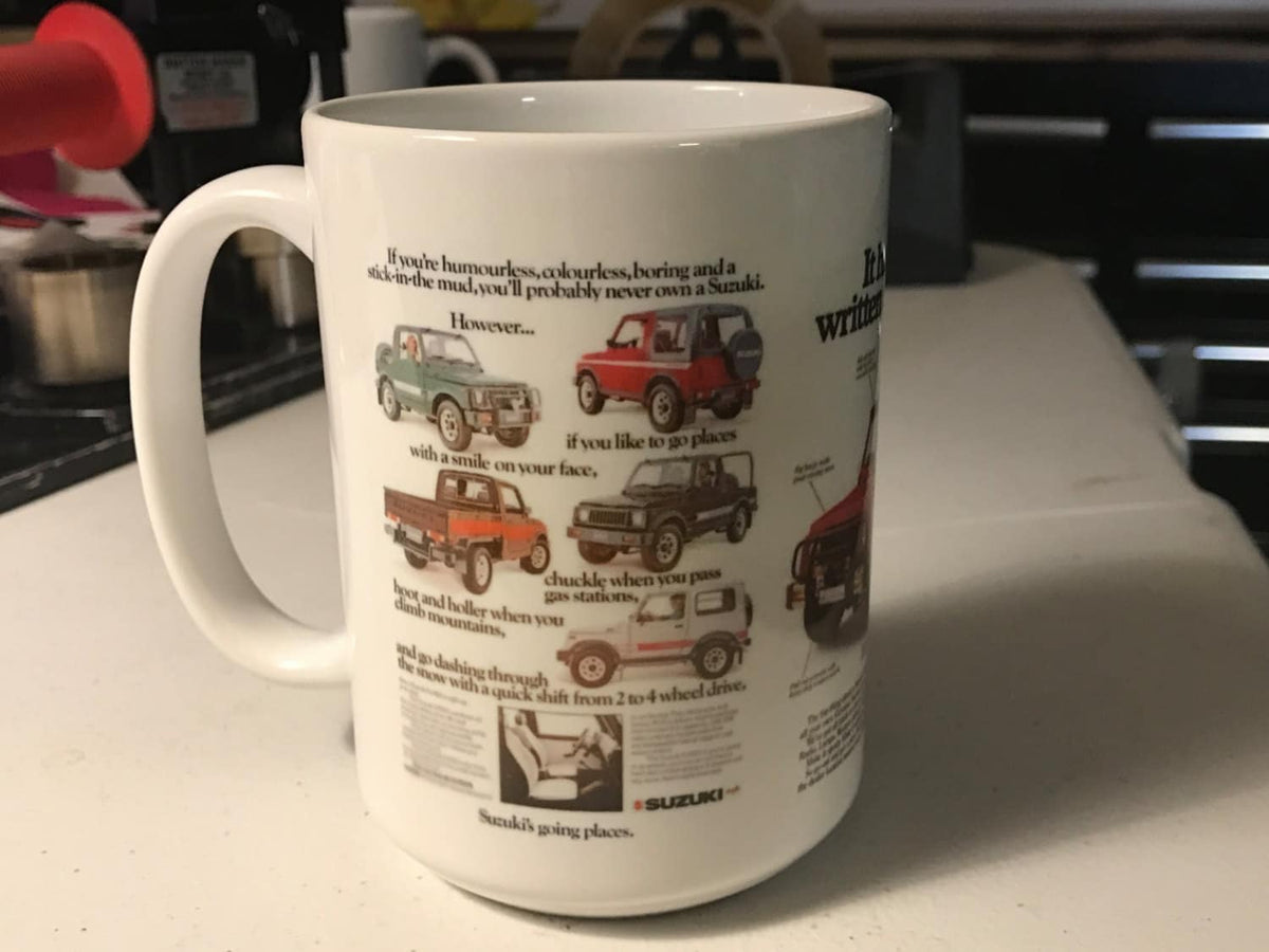 Suzuki Samurai custom sublimated mug