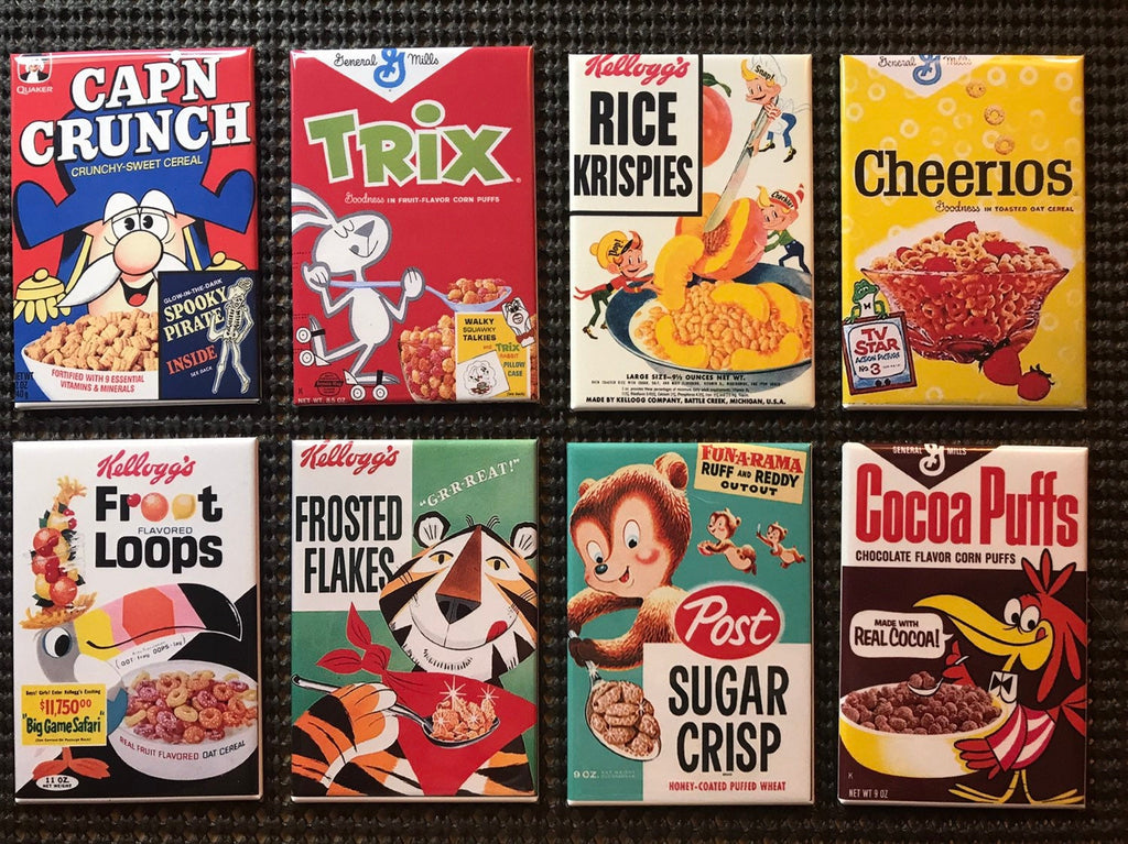 Vintage Cereal Box magnets sold individually or purchase them all