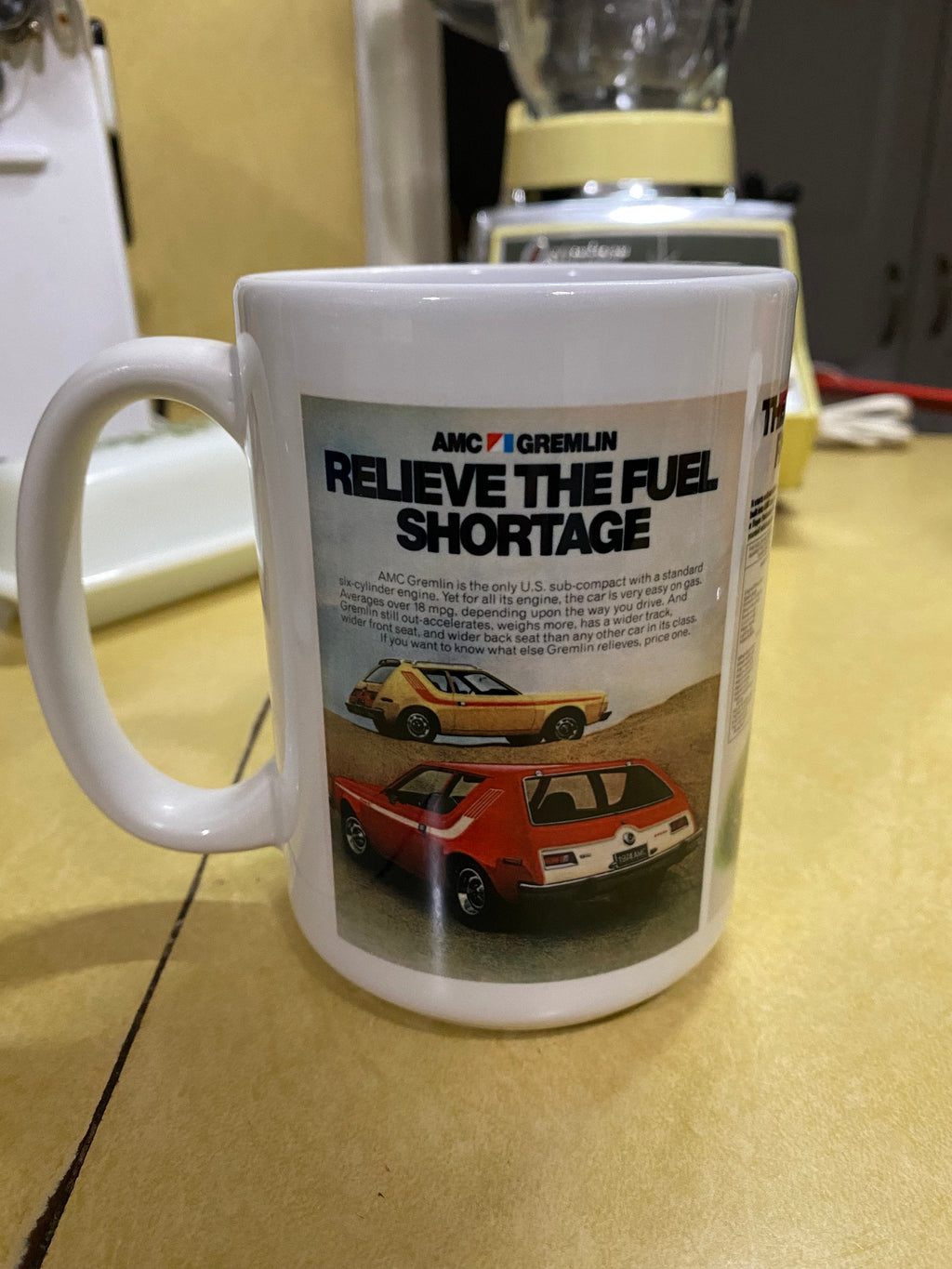 AMC Gremlin custom sublimated mug