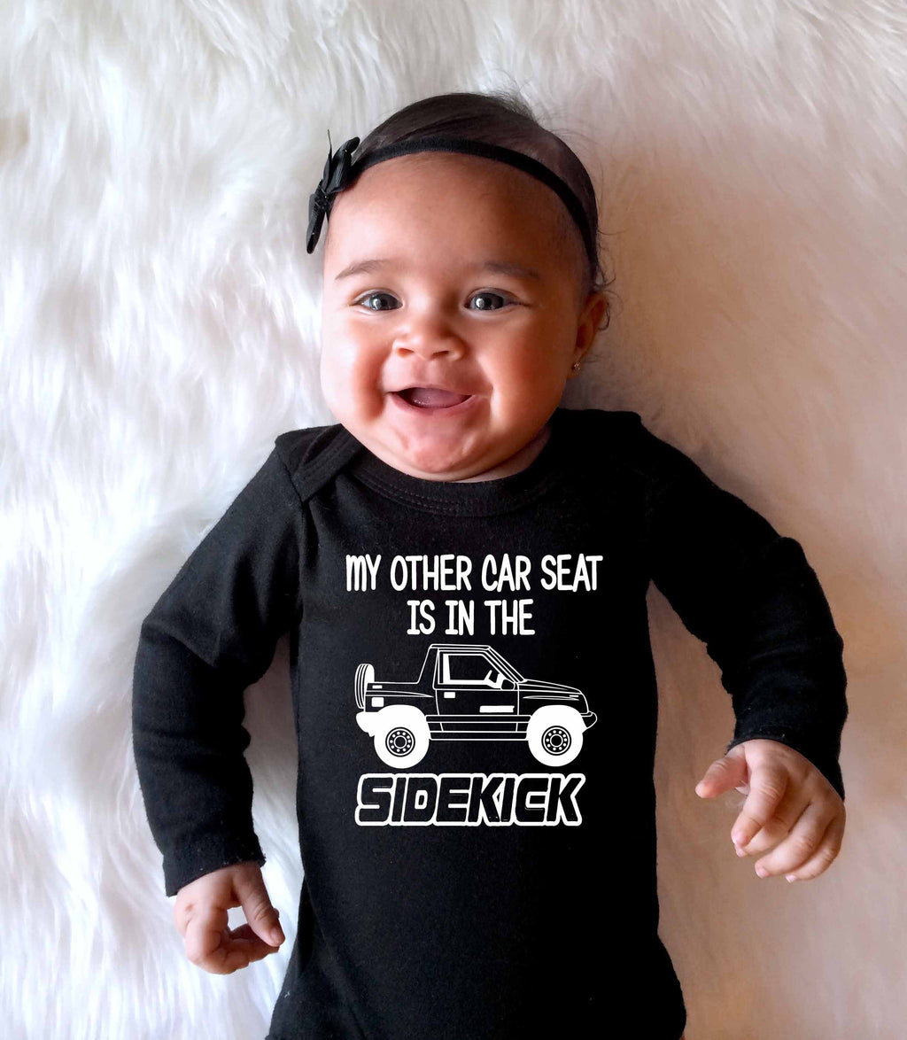 Suzuki Sidekick or Suzuki Sidekick Sport Baby Onesie or Toddler T-Shirt "My other Car Seat"