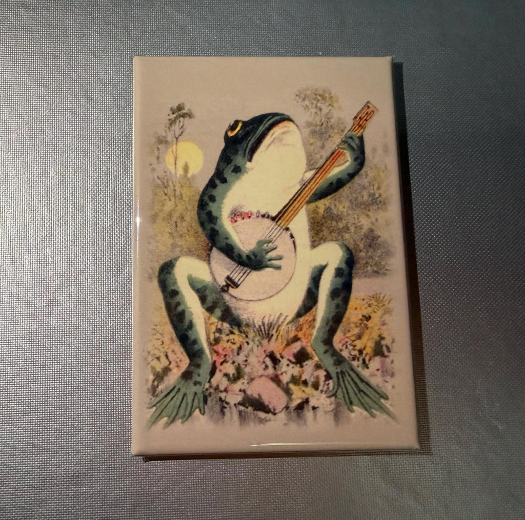 Beautiful Frog Magnets or Pinback Buttons, 2x3 inch