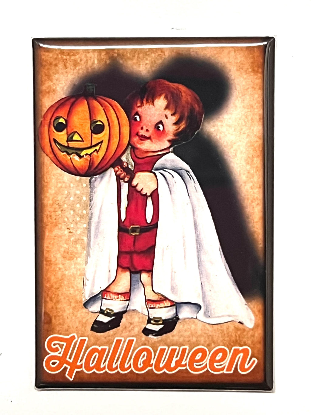 6 vintage halloween fridge magnets size 2x3"