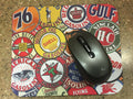 Vintage Gas Station Signs Mousepad: Customizable Artwork