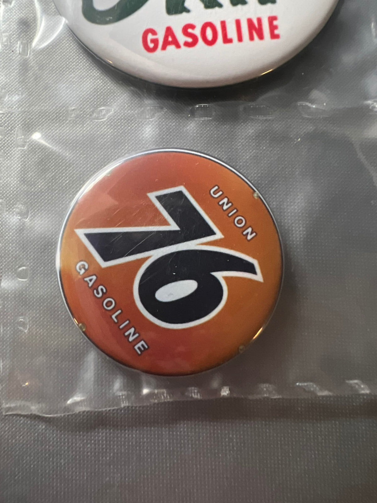6 Gas Station Button Magnets, different sizes SETA