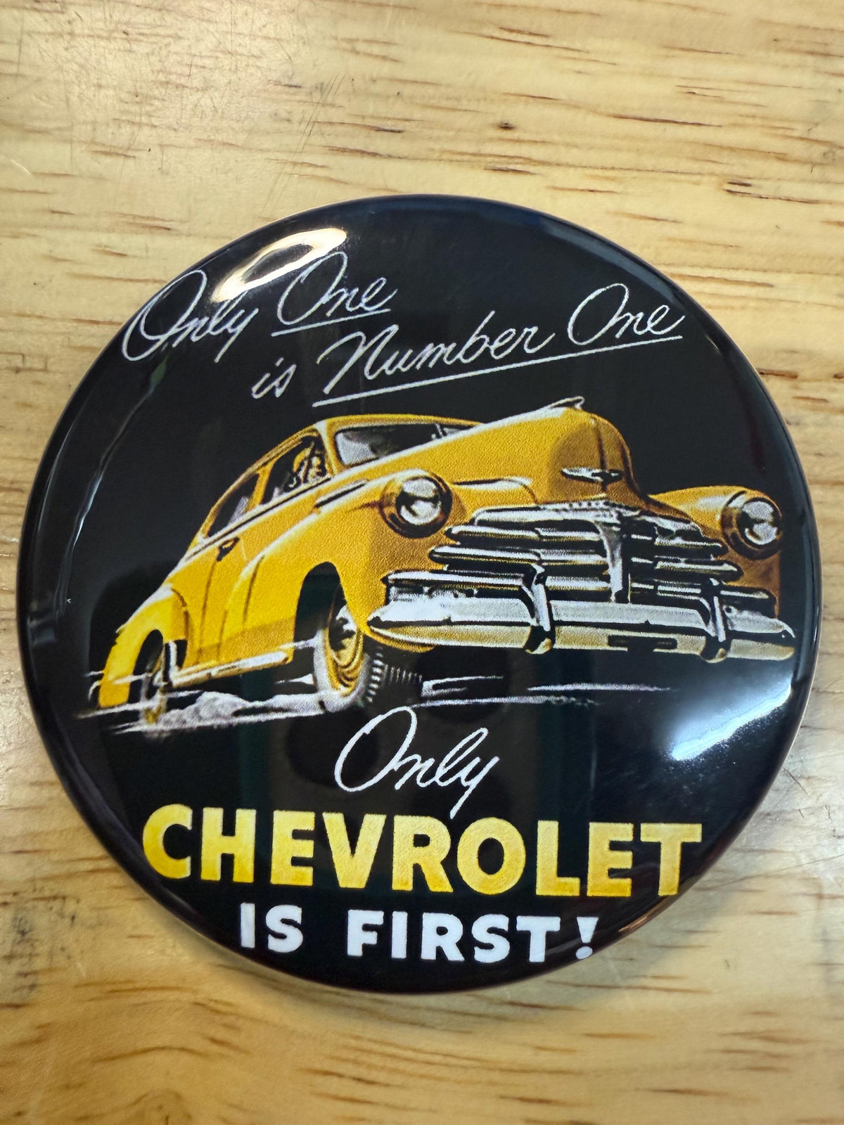 Chevy Fleetline Buttons: Vintage Car Pinback, Magnet, or Keychain