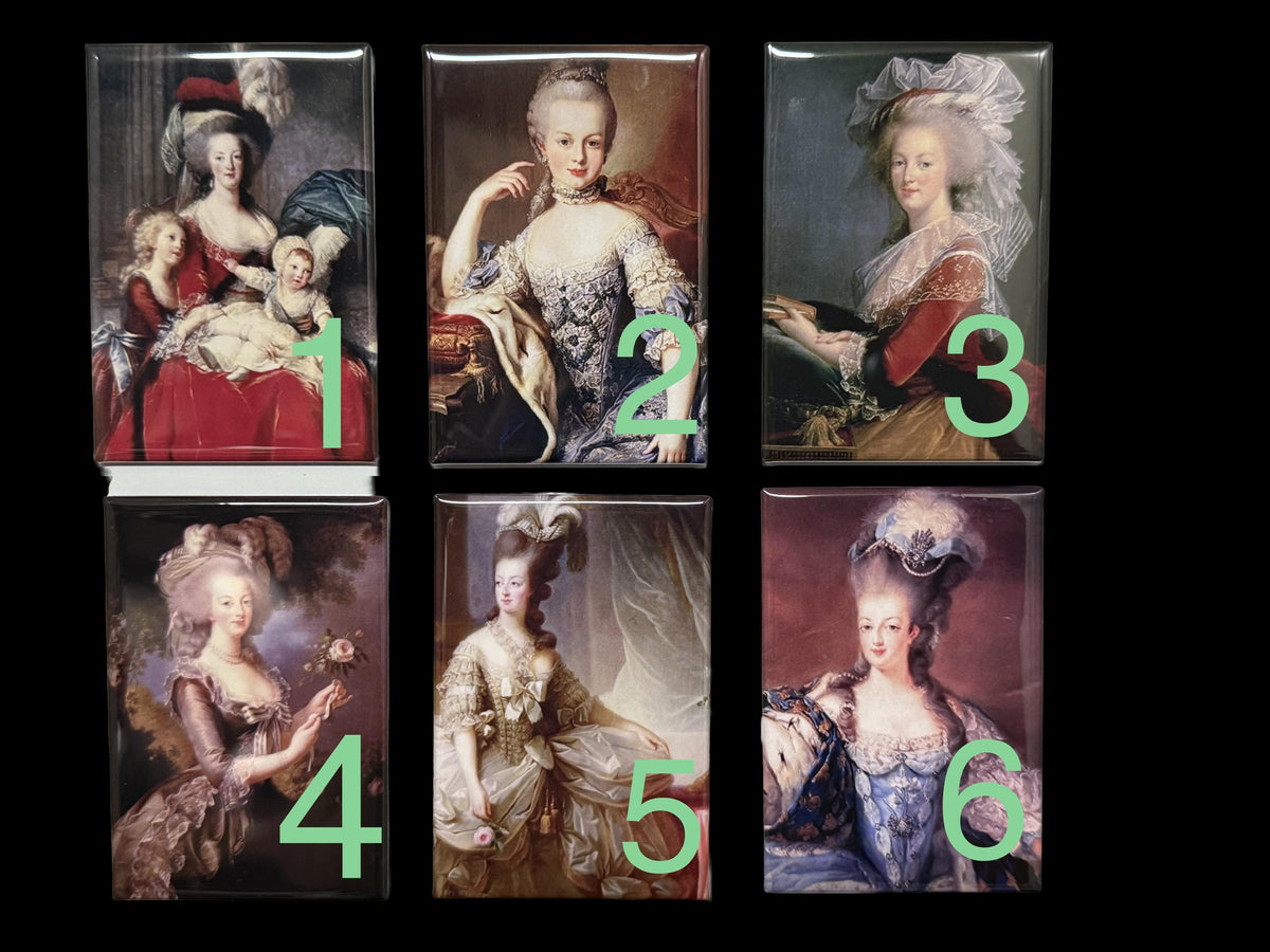 Marie Antoinette magnets sold individually or purchase them all