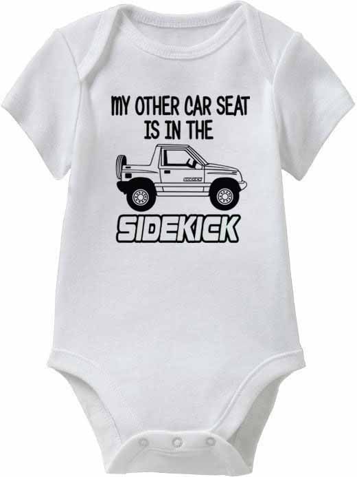 Suzuki Sidekick or Suzuki Sidekick Sport Baby Onesie or Toddler T-Shirt "My other Car Seat"