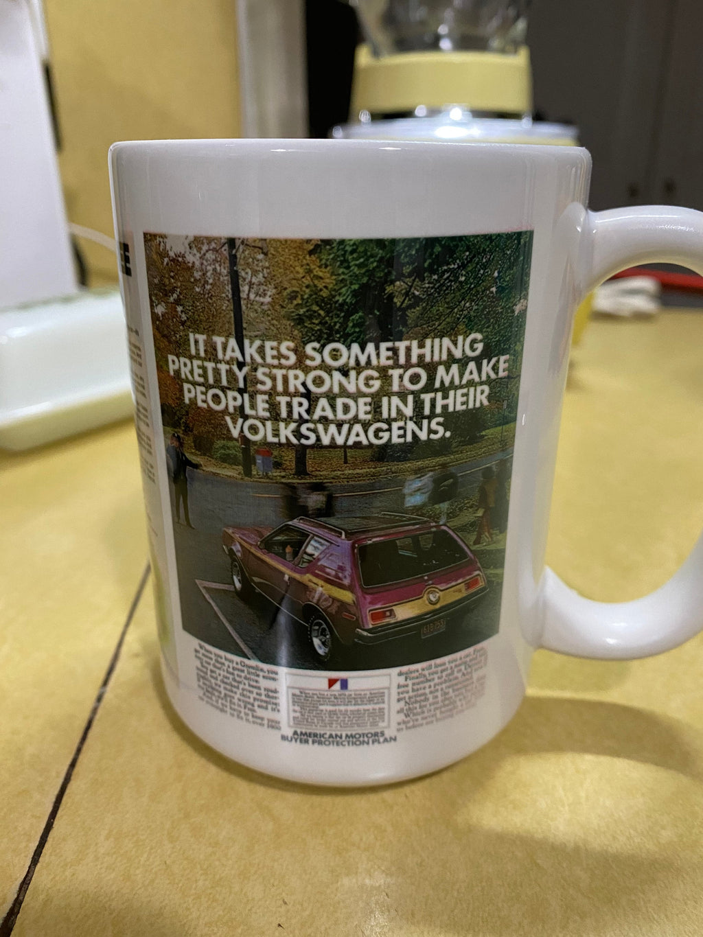 AMC Gremlin custom sublimated mug