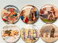 6 Pig Fridge magnets or pinbacks and more.  You choose the size and style. S1