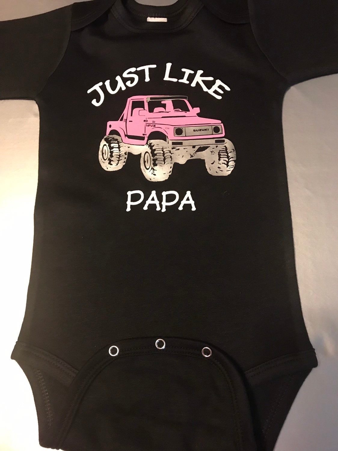 Suzuki Samurai Just Like Daddy, Just like Mommy Baby Onesies, or Toddler Tshirt