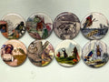 8 Grasshopper fridge magnets SET 1 with vintage pictures of grasshoppers 1.5 inch