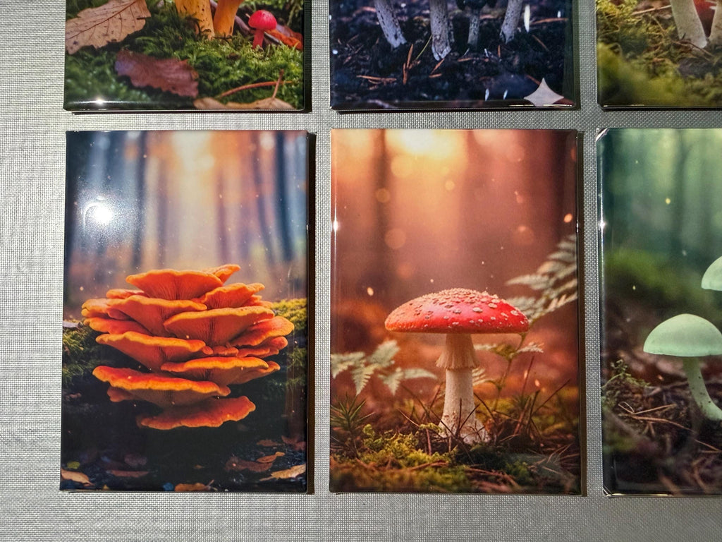Trippy Mushroom magnets sold individually or purchase them all