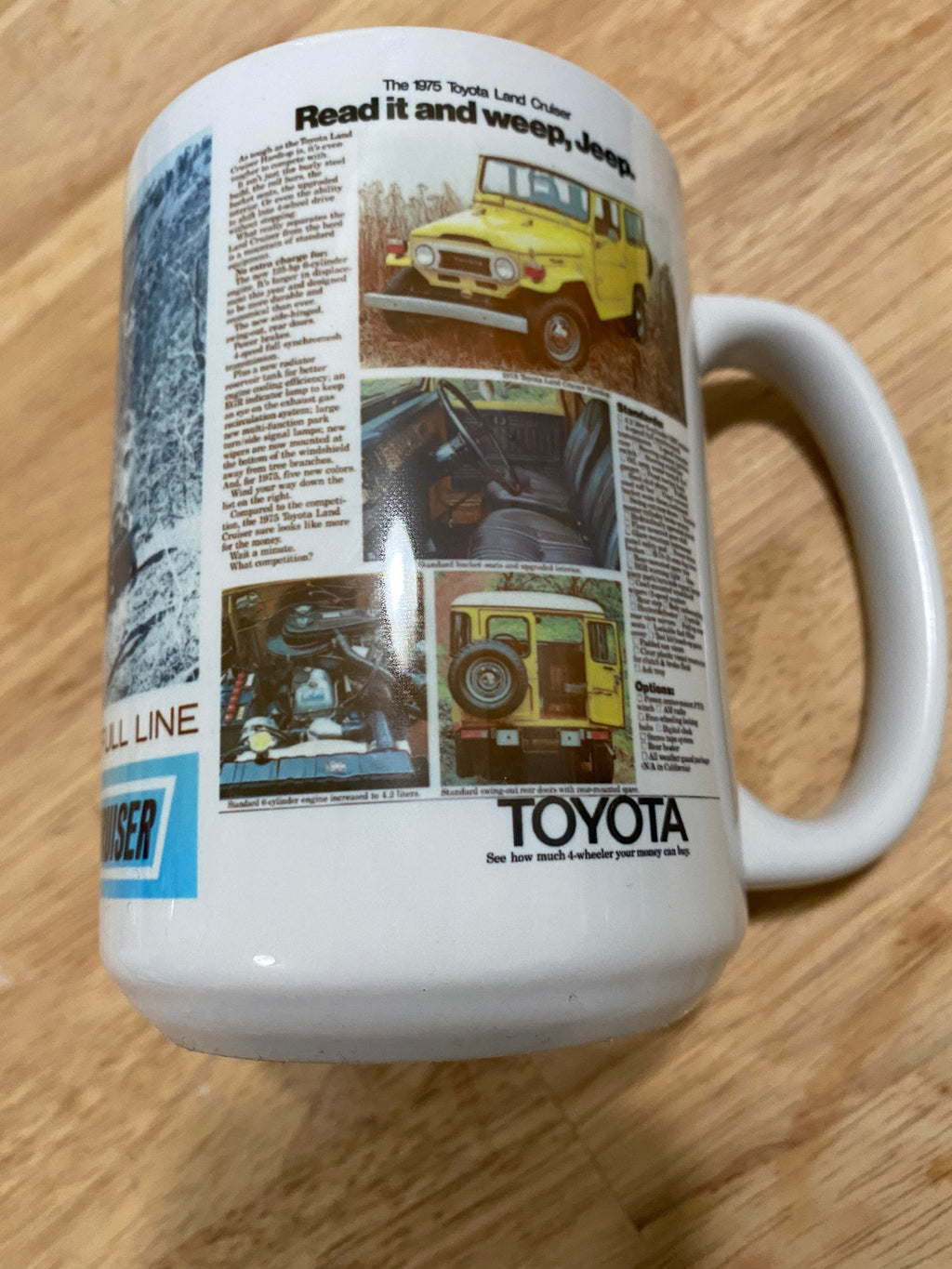 Toyota Land Cruiser 15oz. custom ceramic mug or 20oz. Stainless steel mug