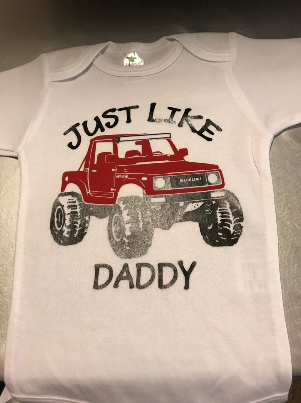 Suzuki Samurai Just Like Daddy, Just like Mommy Baby Onesies, or Toddler Tshirt