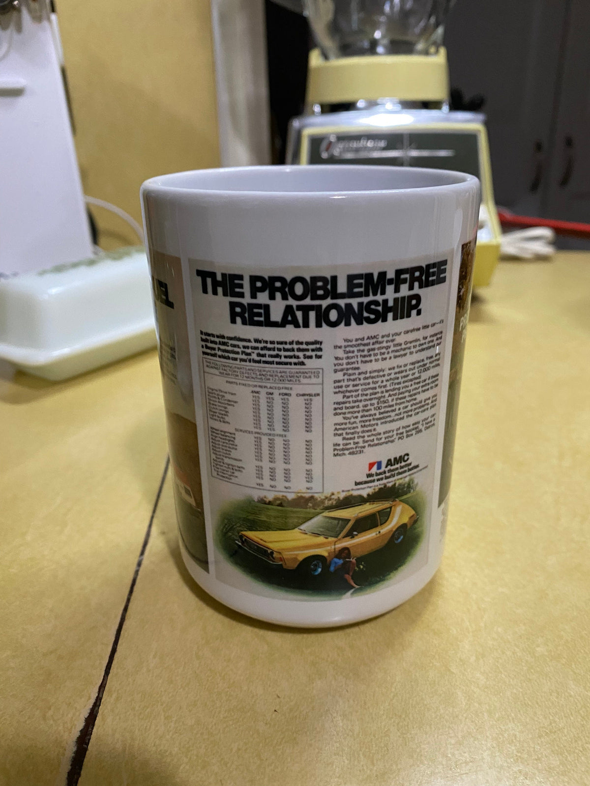 AMC Gremlin custom sublimated mug