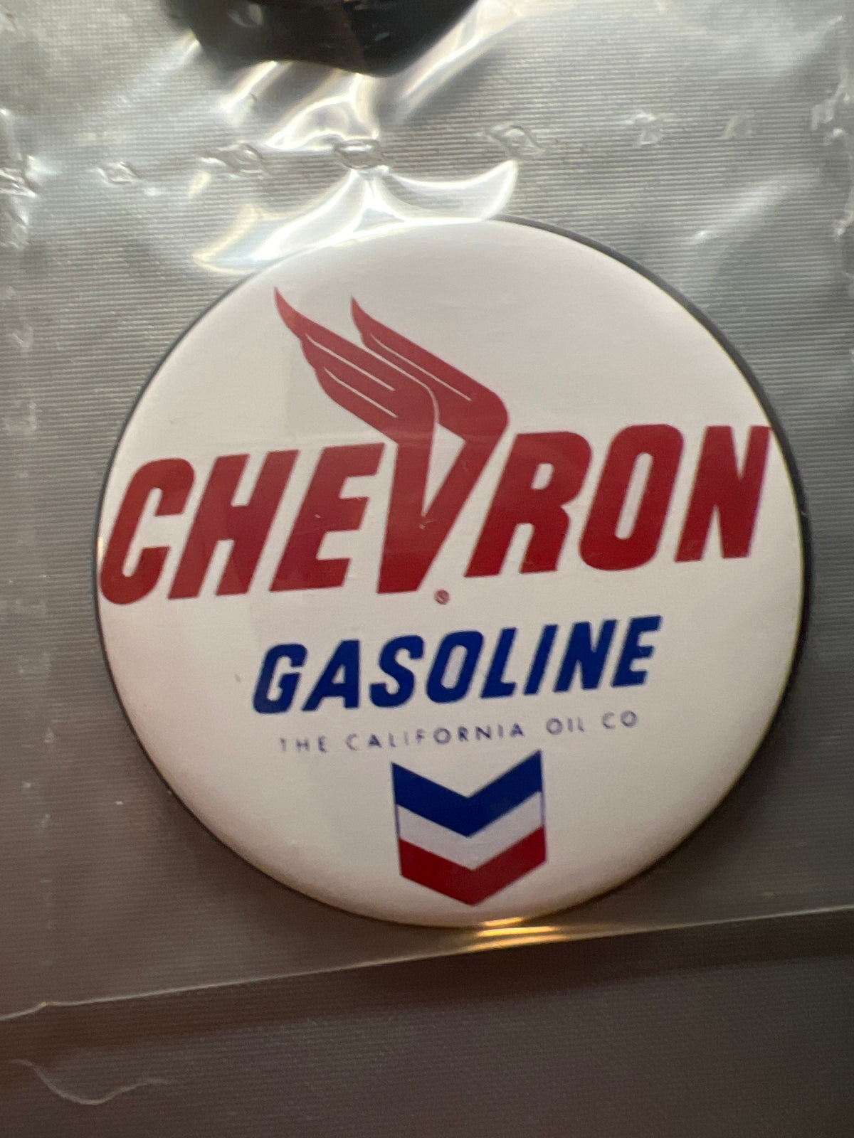 6 Gas Station Button Magnets, different sizes SetE
